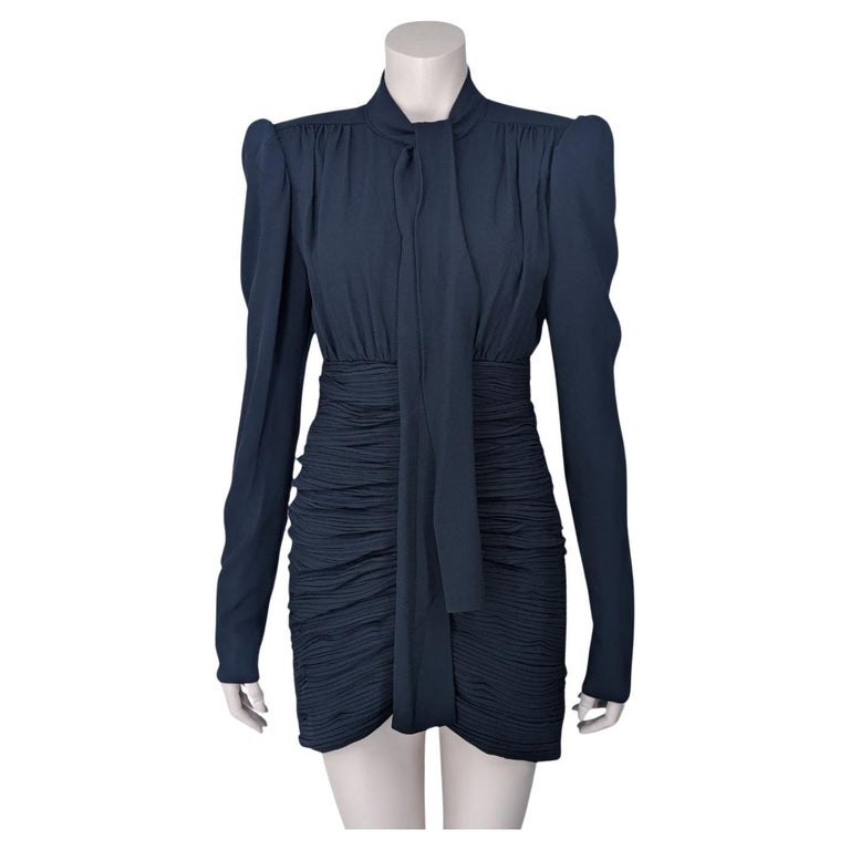 Saint Laurent F/W 2018 Black Dress by Anthony Vaccarello For Sale at 1stDibs
