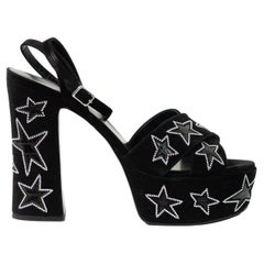 SAINT LAURENT Farrah Star Platform Sandals