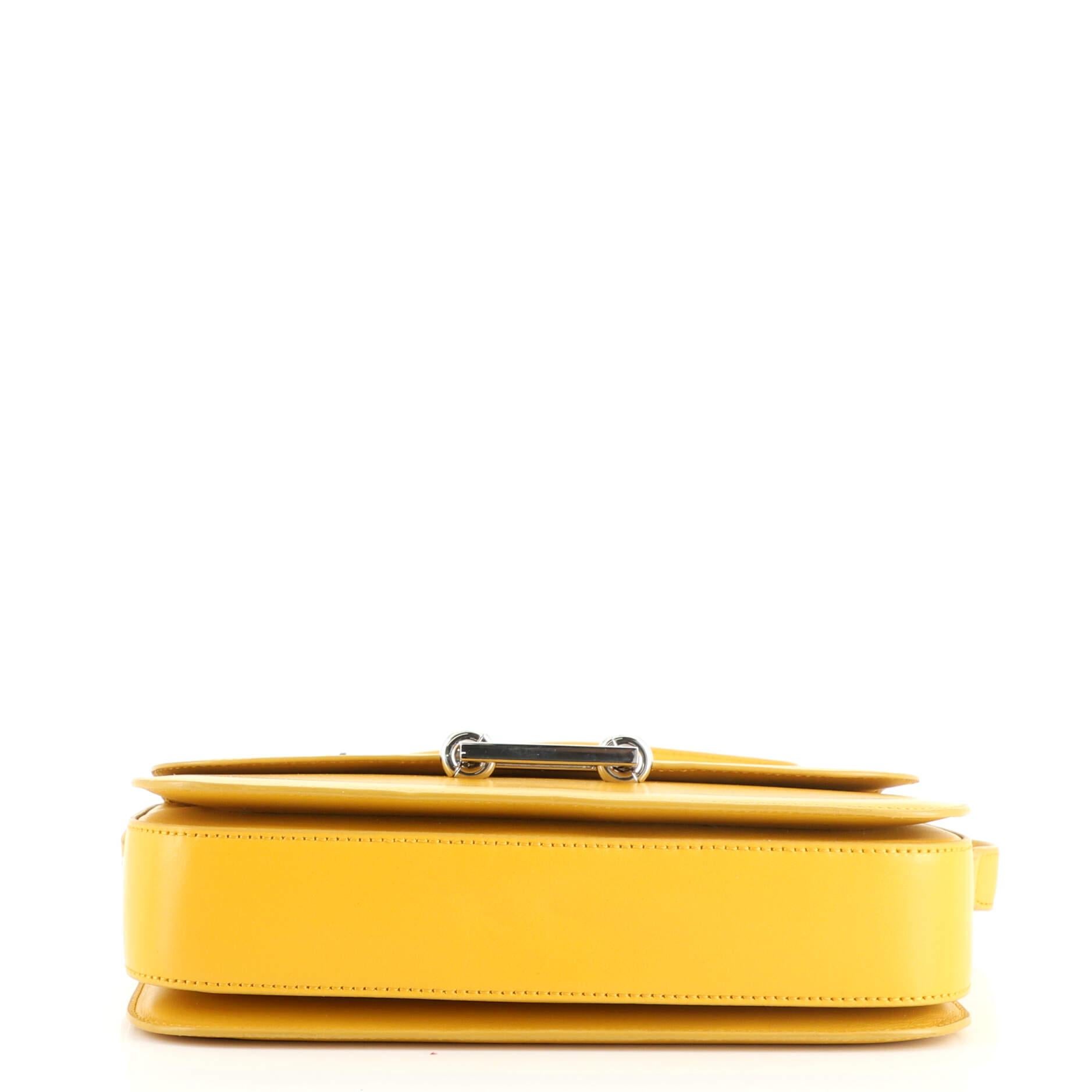 Saint Laurent Fermoir Flap Satchel Bag Leather In Good Condition In NY, NY