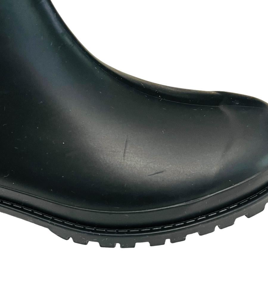 Saint Laurent Festival 25 Crystal Studded Rubber Rain Boots For Sale 3