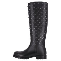 Saint Laurent Festival 25 Crystal Studded Rubber Rain Boots Saint Laurent Festival 25 Crystal Studded Rubber Rain Boots