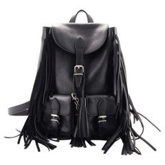 Saint Laurent Festival Backpack Fringe Leather Small