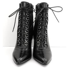 Saint Laurent Fetish 105 - Bottines en cuir texturé