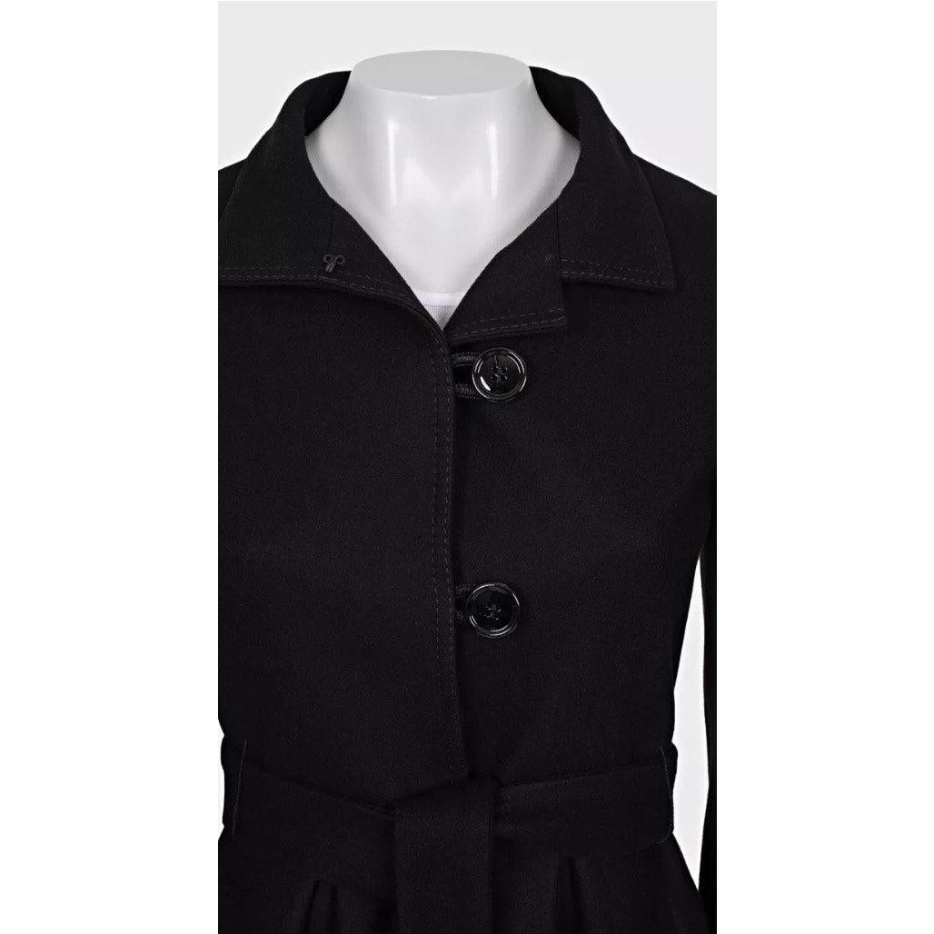 Saint Laurent Manteau ajusté en cachemire noir - Taille 36/S Bon état - En vente à Krakow, PL