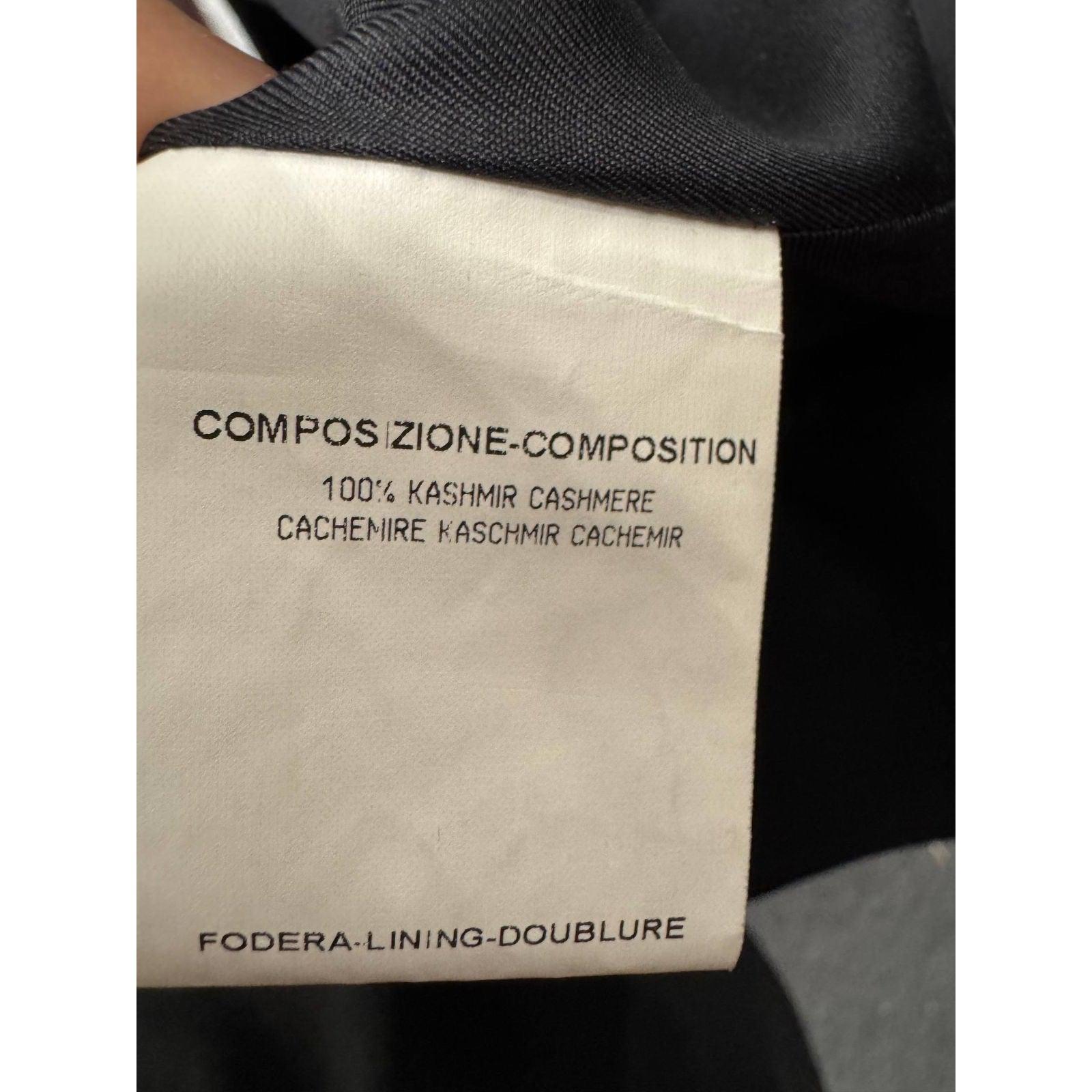 Saint Laurent Manteau ajusté en cachemire noir - Taille 36/S en vente 1