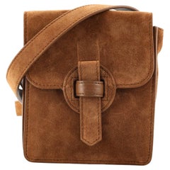 Saint Laurent Flap Belt Bag Suede Mini