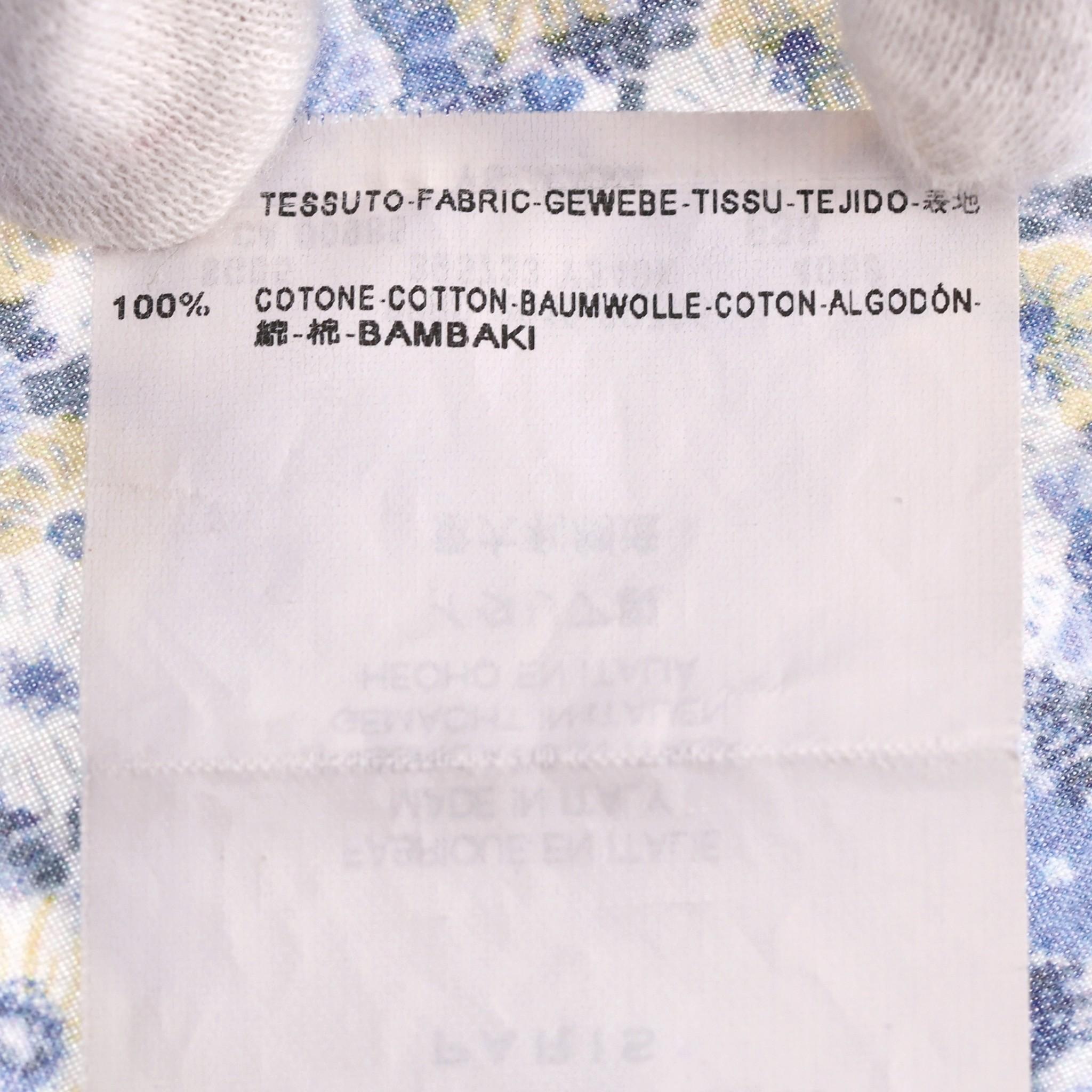 Saint Laurent Floral Cotton Shirt For Sale 3