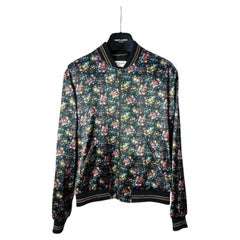 Saint Laurent Blumendruck Bomberjacke Sz.38