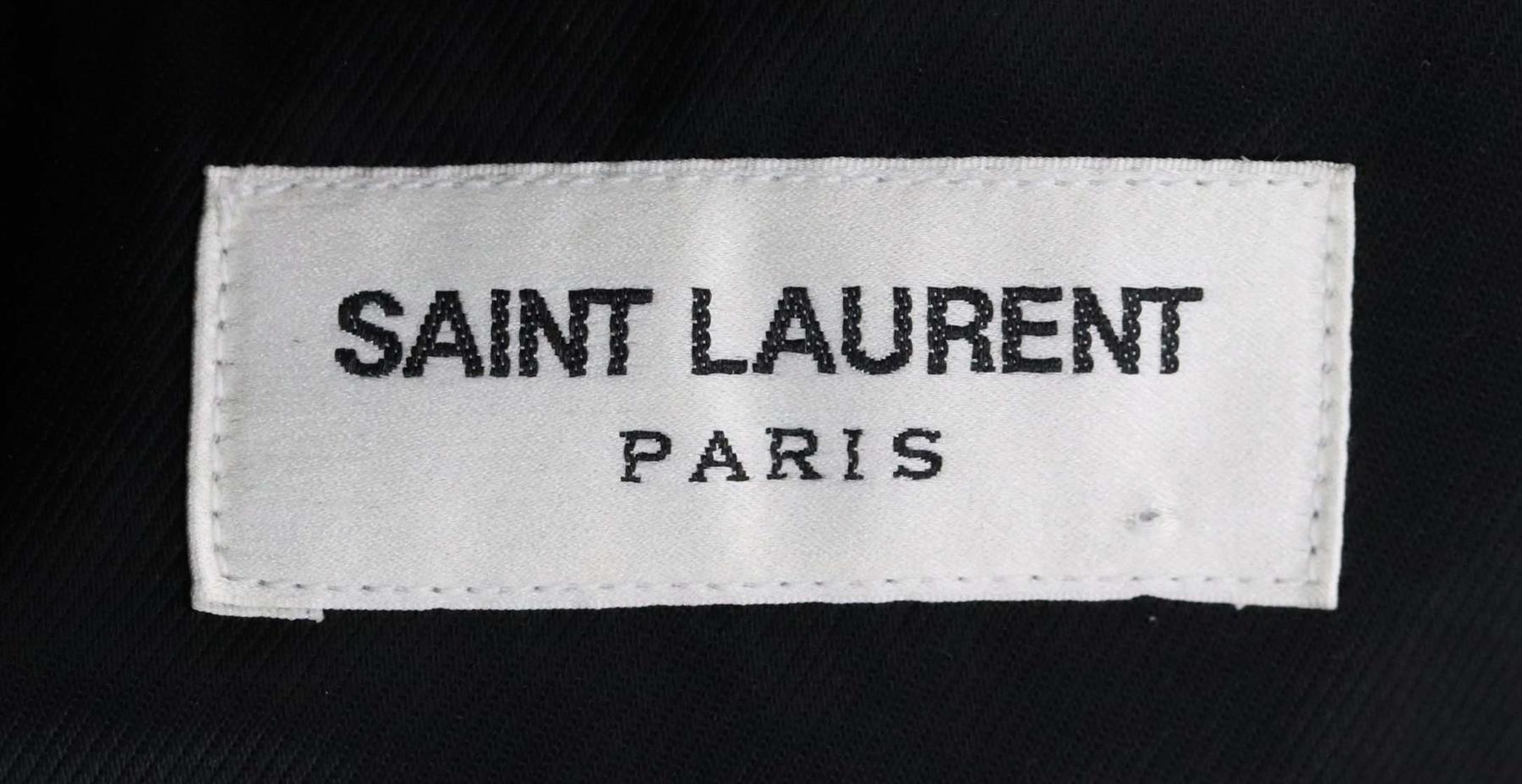 Chaqueta motera de piel con estampado floral Saint Laurent FR 40 UK 12 en Excelente Estado en London, GB