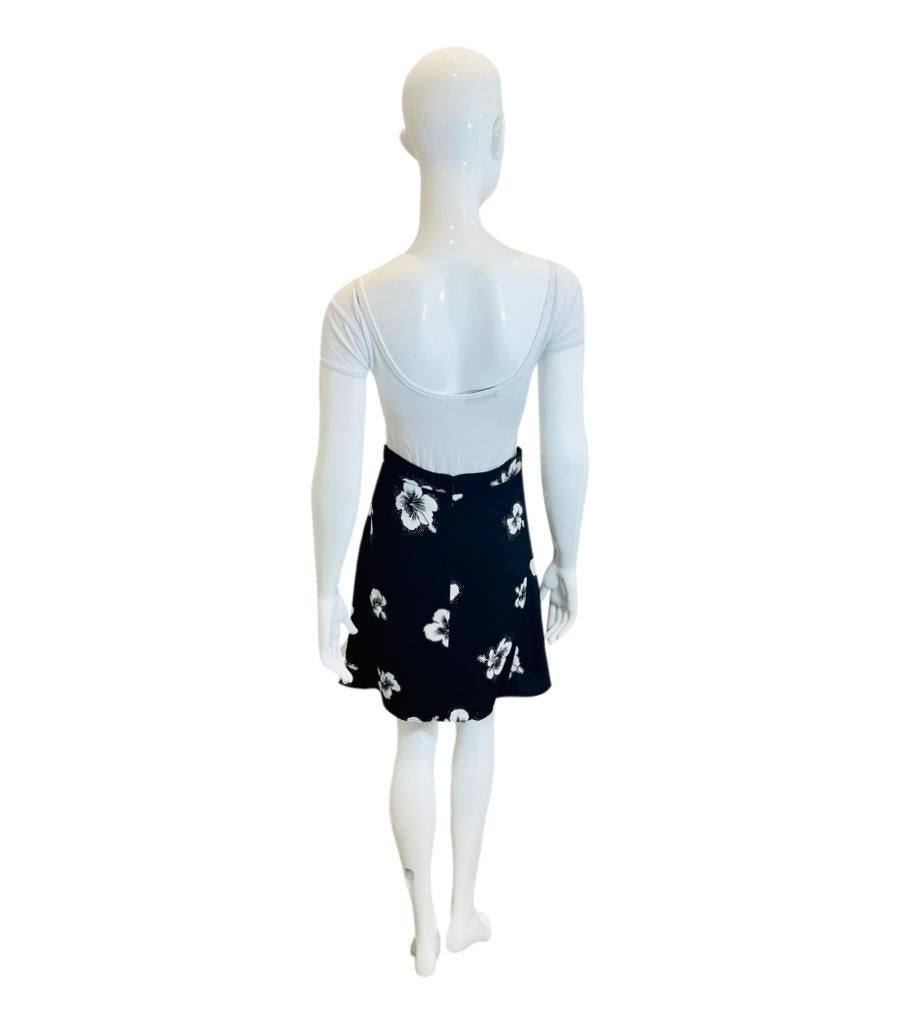 Women's Saint Laurent Floral Print Skirt For Sale