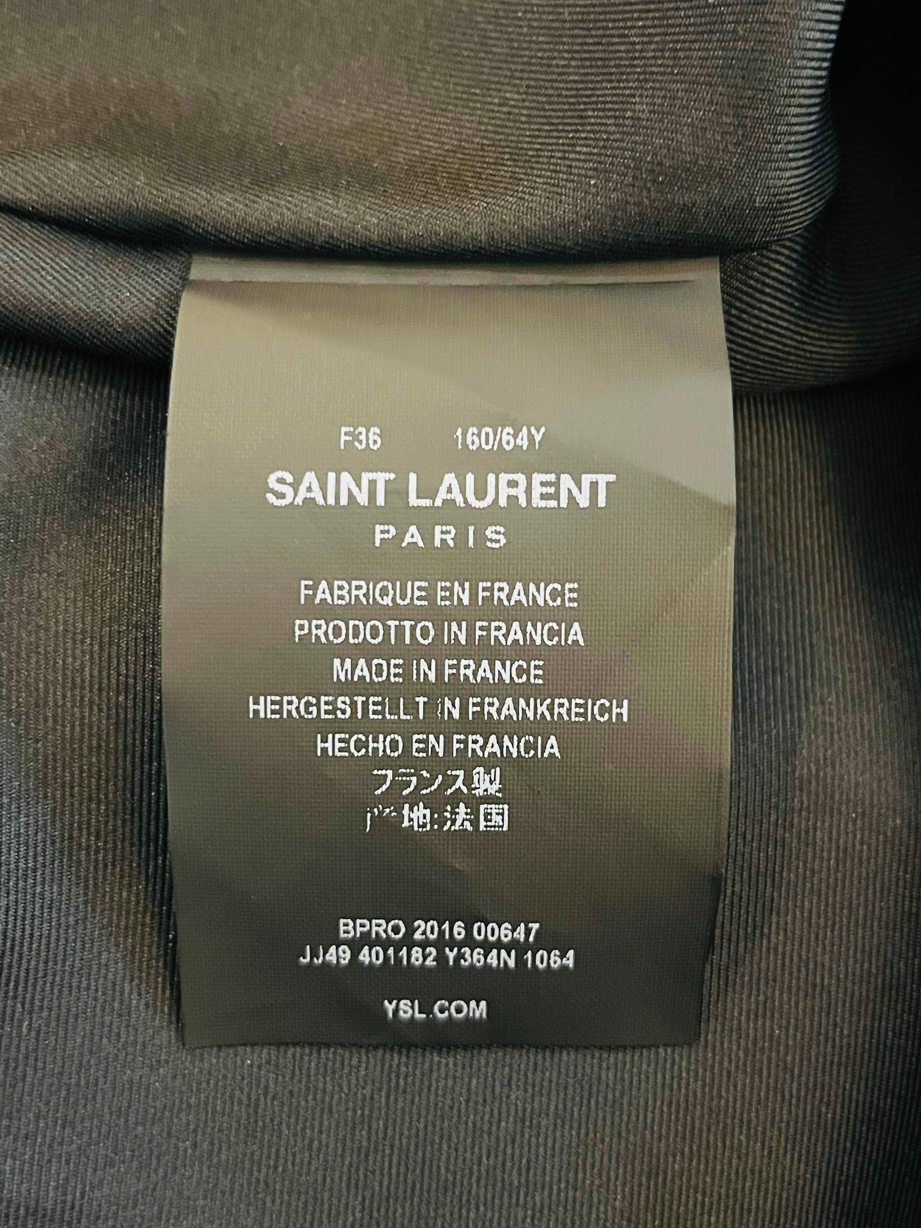 Saint Laurent Floral Print Skirt For Sale 2