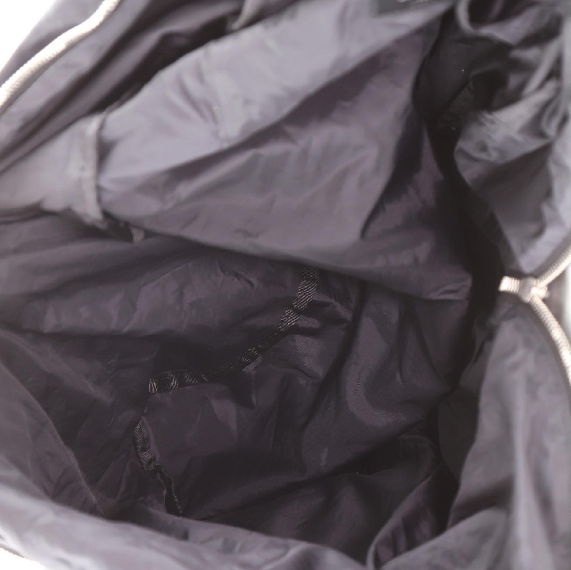 Saint Laurent Foldable City Backpack Nylon Medium Black For Sale 1
