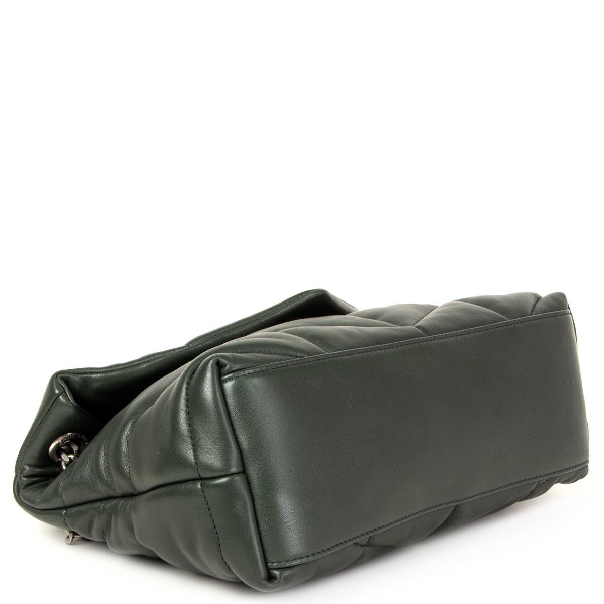 ysl green leather bag