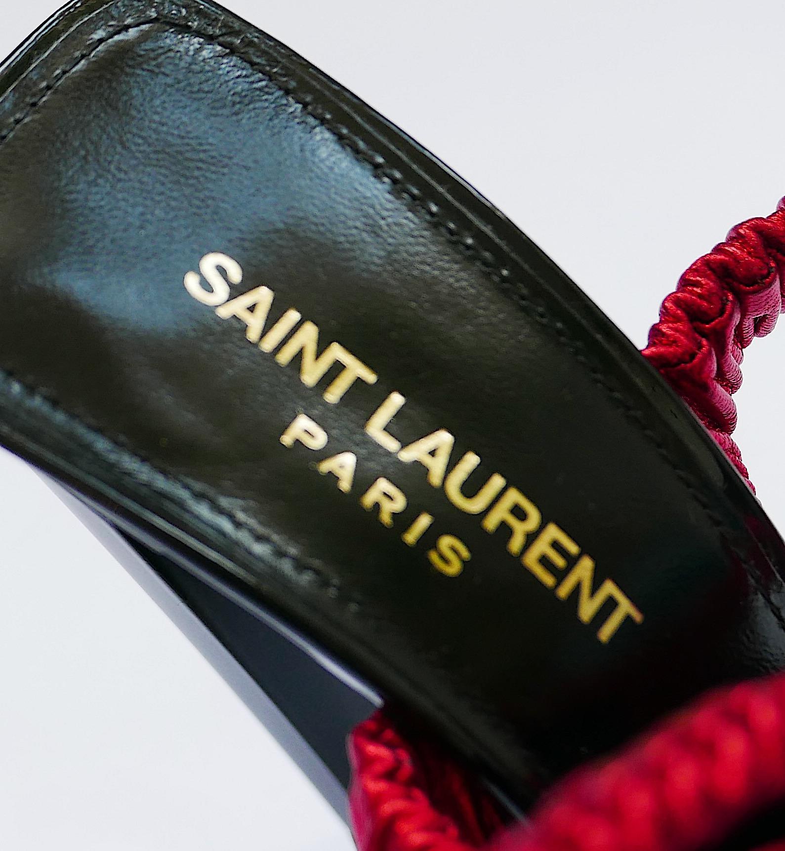Saint Laurent Freja Rose 105 Heels Fall 2017 For Sale 1
