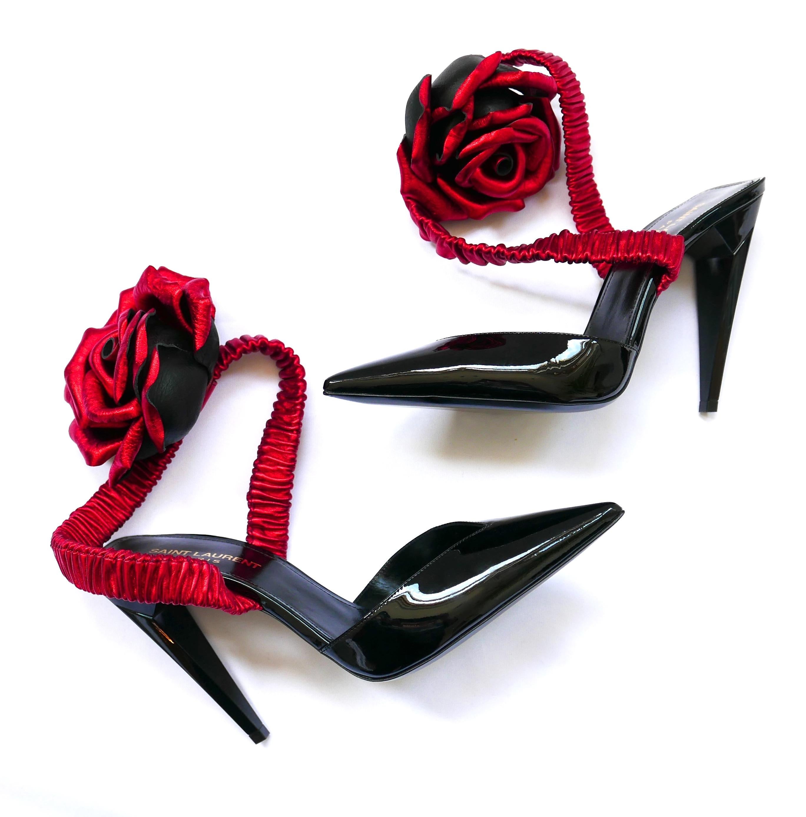 Saint Laurent Freja Rose 105 Heels Fall 2017 For Sale 4