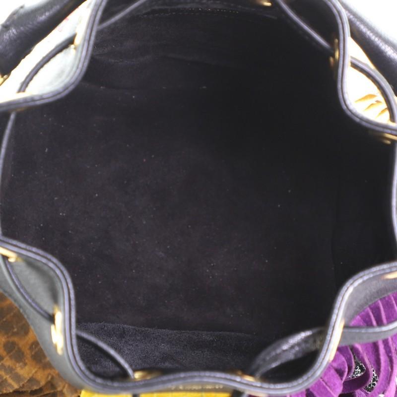 Saint Laurent Fransen Emmanuelle Bucket Bag Multicolor Leder Klein 1