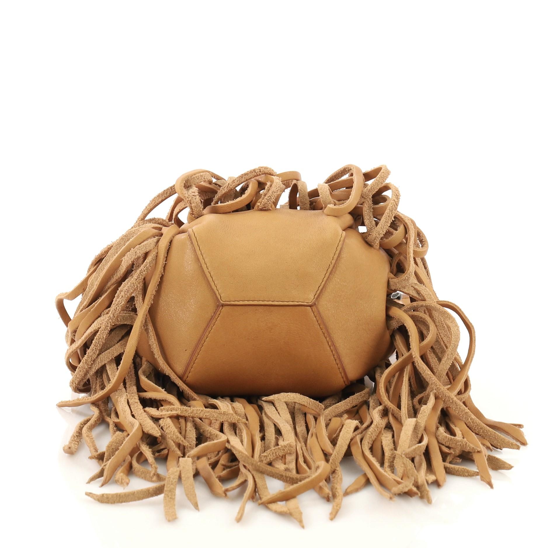 Women's or Men's Saint Laurent Fringe Monogram Bourse Bucket Bag Leather Mini