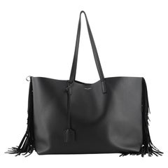 Saint Laurent - Fourre-tout en cuir à franges - Large