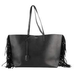 Saint Laurent - Fourre-tout en cuir à franges - Large