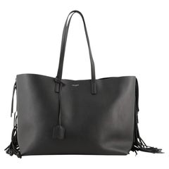 Saint Laurent - Fourre-tout en cuir à franges - Large
