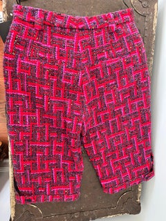 Saint Laurent  Fuchsia Tweed Shorts