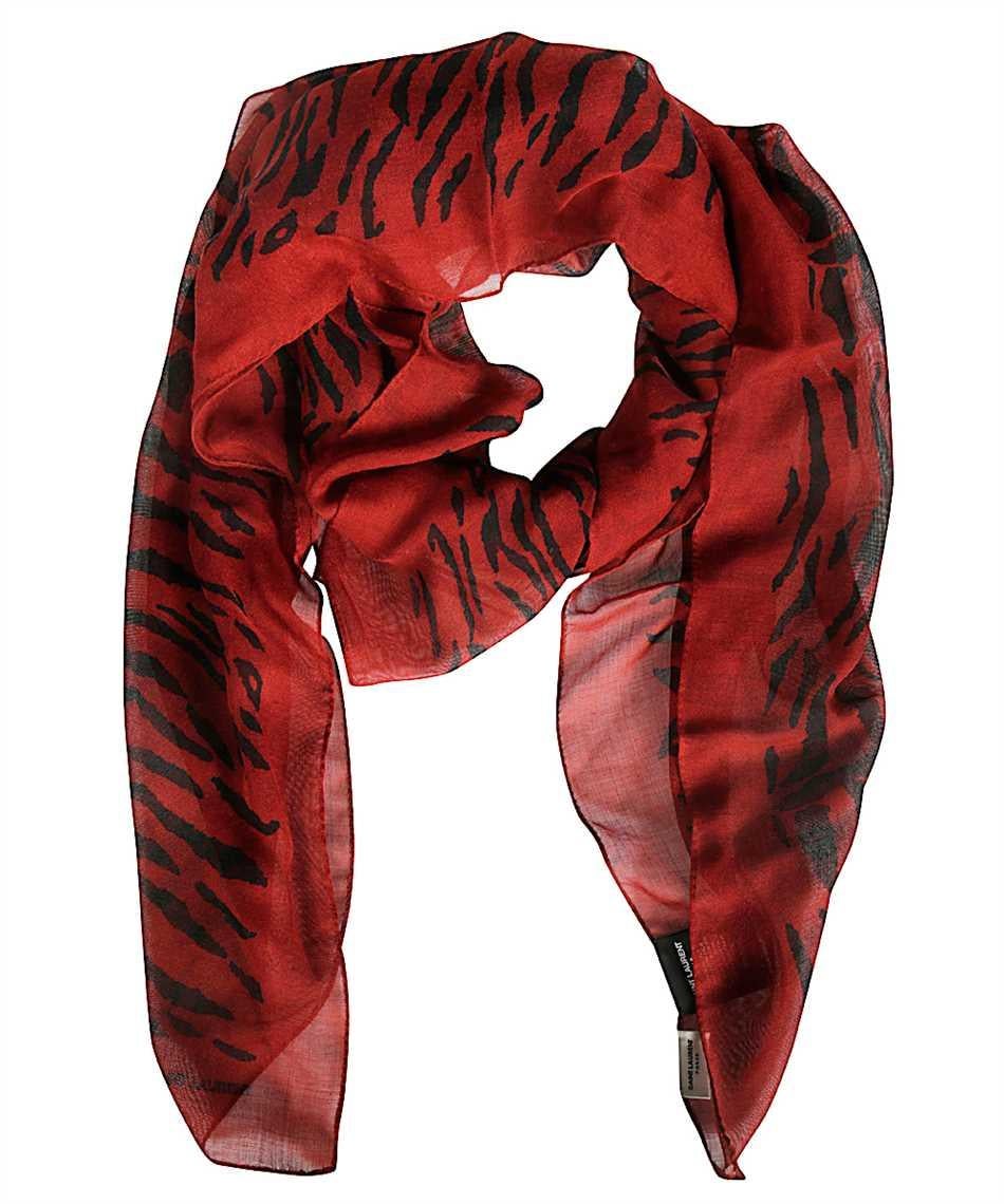 Saint Laurent FW19 Thin Cashmere Large Square Red & Black Zebra Scarf

Zebra stripes provide a fresh take on the season's passion for animal prints on this tissue-weight scarf crafted from a luxe blend of cashmere and silk. Brand new. Made in
