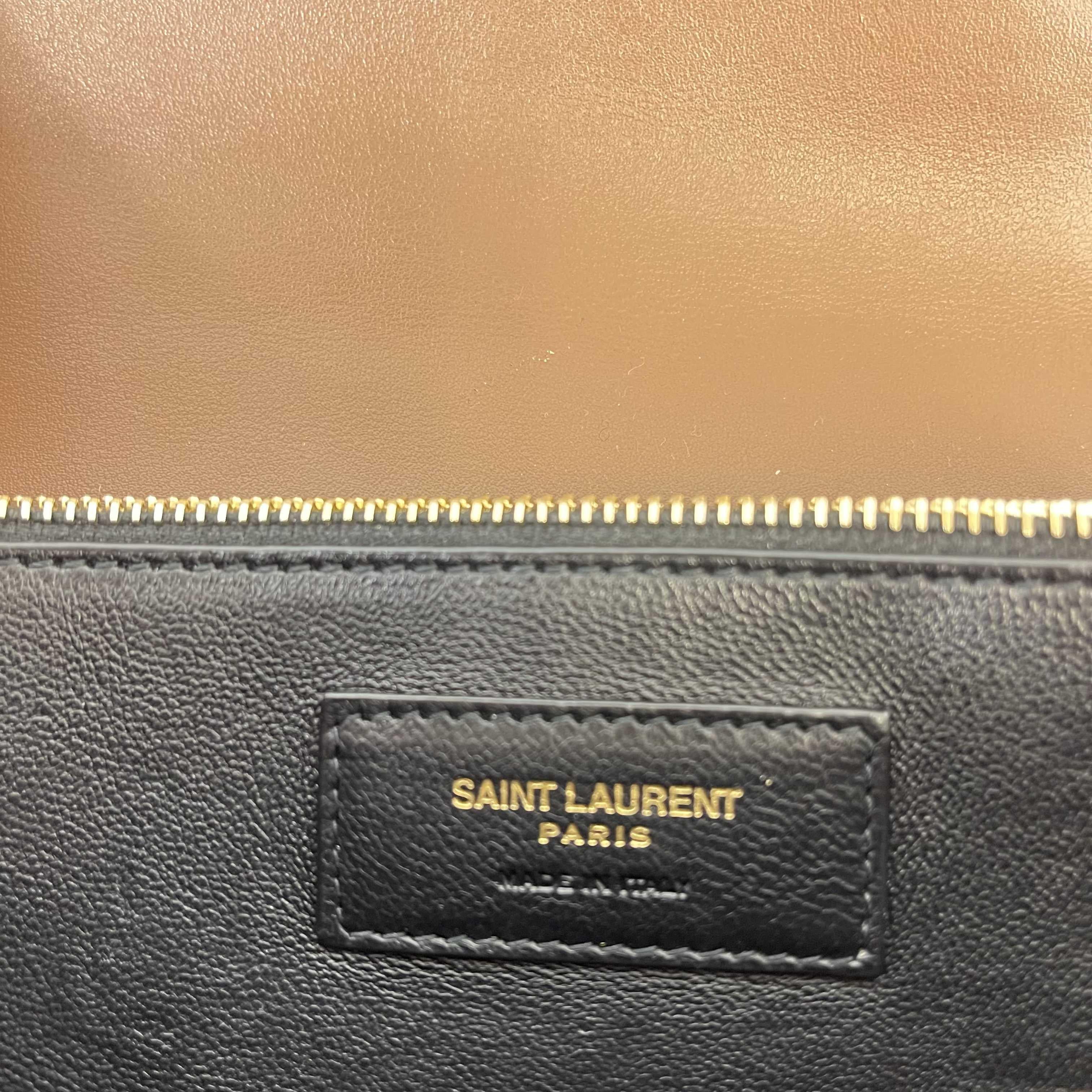 Saint Laurent - Gaby Mini Satchel in Quilted Suede and Shearling Crossbody 8
