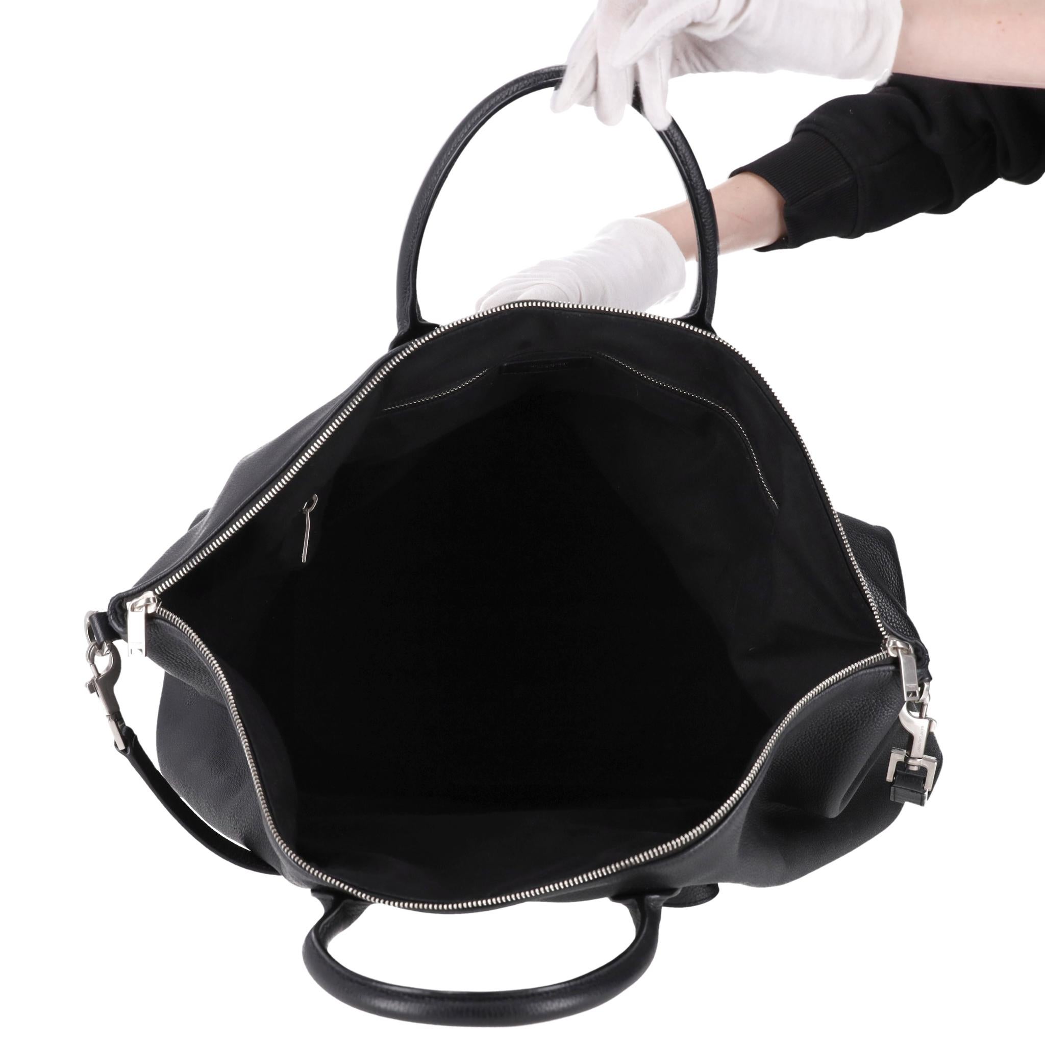 Saint Laurent Giant Leather Bowling Tote Bag For Sale 1