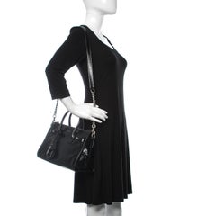 Saint Laurent Glazed Calfskin Black Sac de Jour Tote Bag Baby