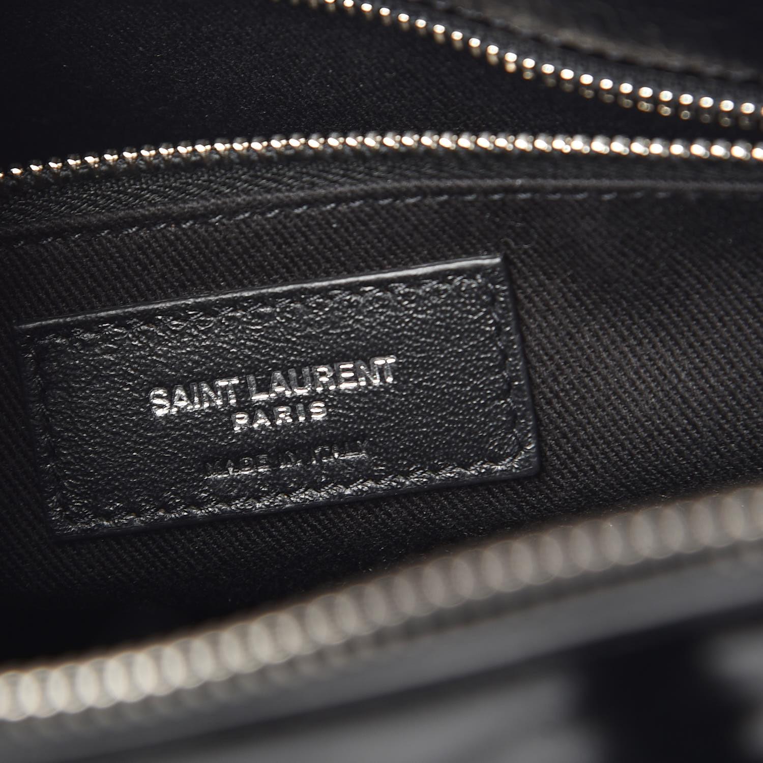 Saint Laurent Glazed Calfskin Black Sac de Jour Tote Bag Baby For Sale 2