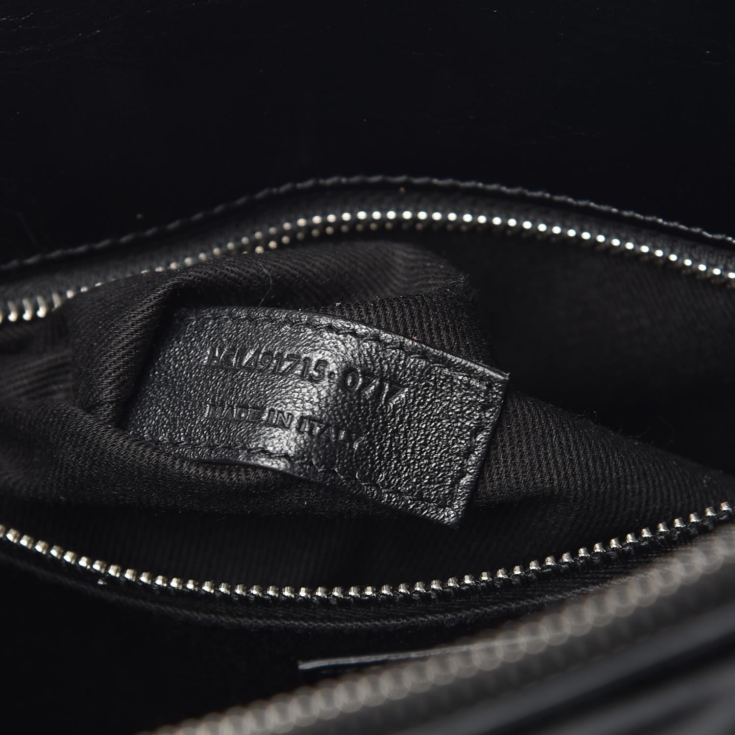 Saint Laurent Glazed Calfskin Black Sac de Jour Tote Bag Baby For Sale 3