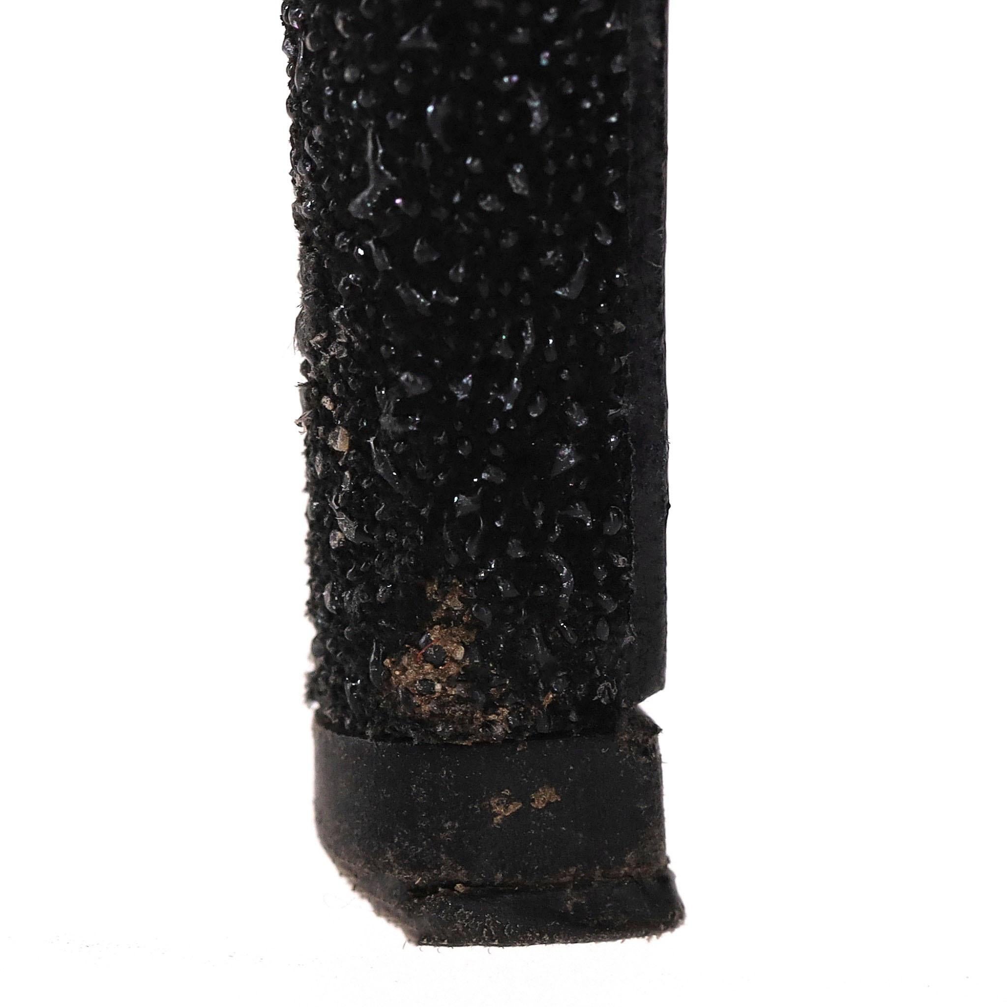 Saint Laurent Glitter Calfskin Tribute Platform Sandals For Sale 4