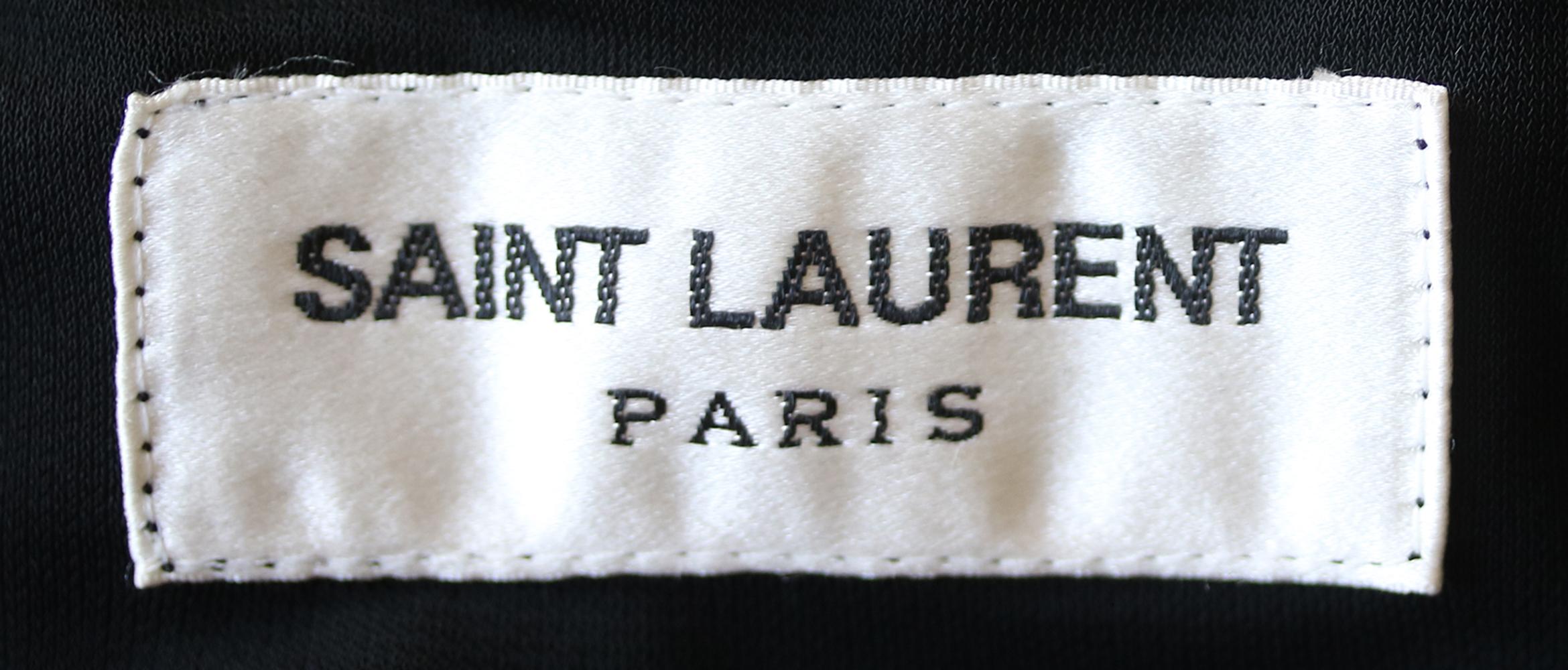 Saint Laurent Glitter Deep-V Mini Dress  In New Condition In London, GB