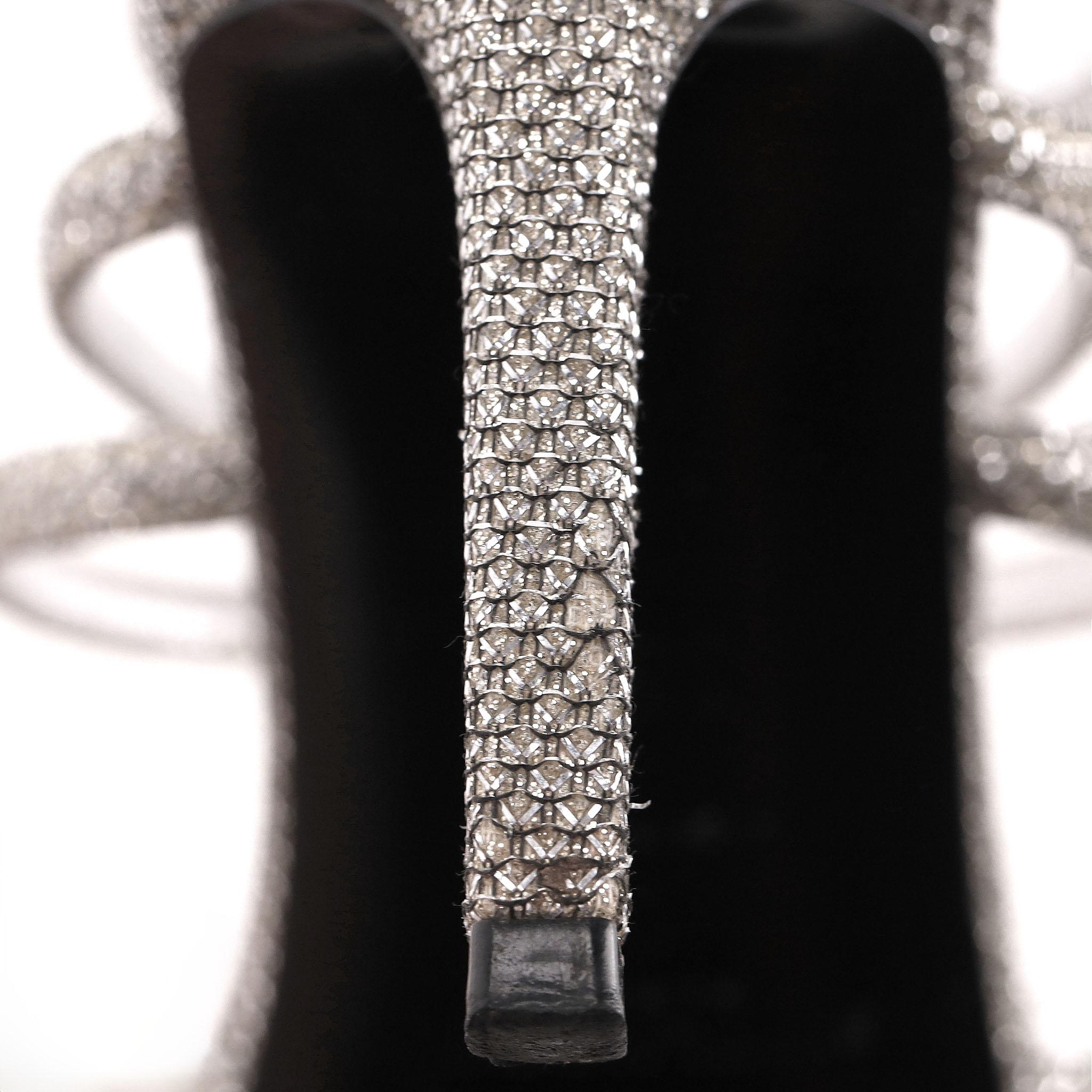 Saint Laurent Glitter Mesh Strappy Sandals im Angebot 6