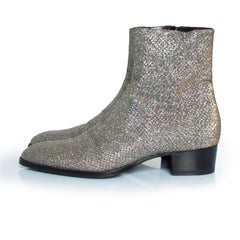 Saint Laurent, Glitter Wyatt boots viper night fw16
