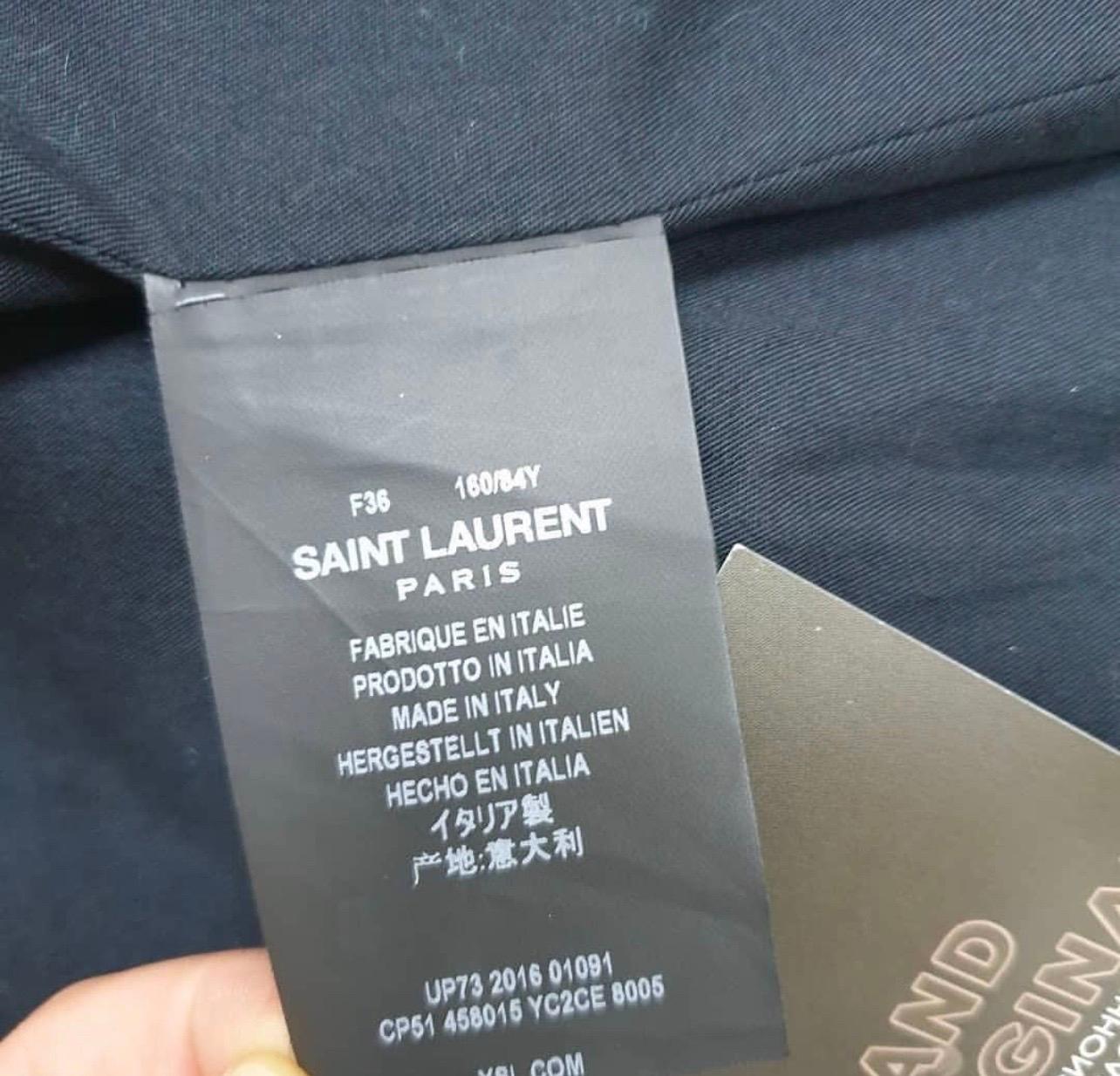 Saint Laurent Gold leather jacket  1