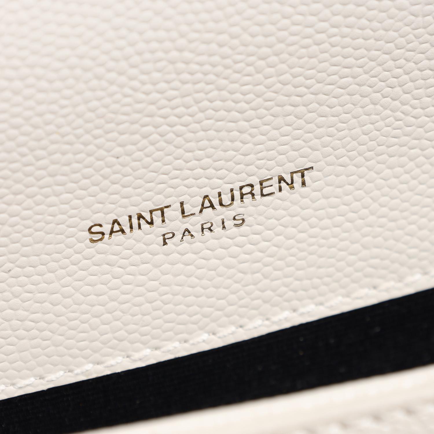 Saint Laurent Grain De Poudre Medium Kate Tassel Satchel For Sale 11