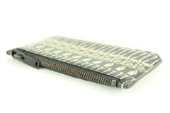 Saint Laurent Grain de Poudre Skeleton 5 Fragments Zip Pouch Card Holder