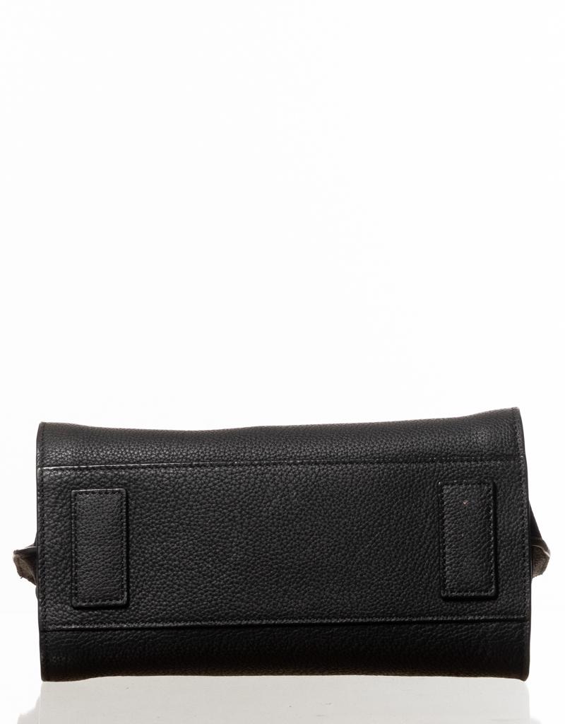 Saint Laurent Nano Sac De Jour Tragetasche aus schwarzem genarbtem Kalbsleder im Zustand „Neu“ in Montreal, Quebec