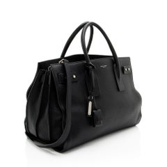 Saint Laurent Grained Calfskin Sac De Jour Supple Medium Tote