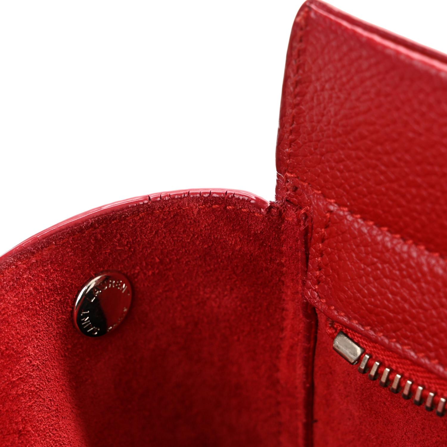 Saint Laurent Grained Leather Red Rive Gauche Tote Bag Small For Sale 6