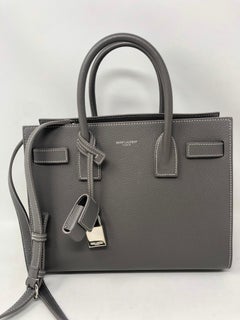 Saint Laurent Gray Baby Sac De Jour Satchel
