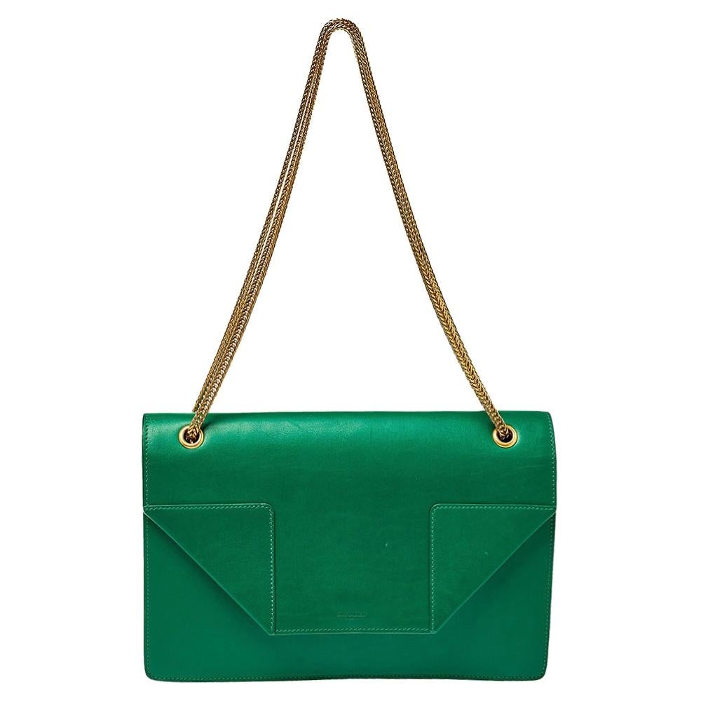 Neon green shop ysl clutch
