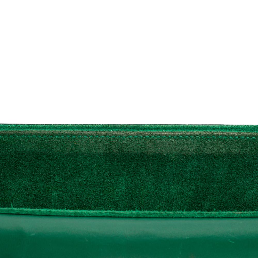 Saint Laurent Grünes Leder Medium Lulu Umhängetasche 5