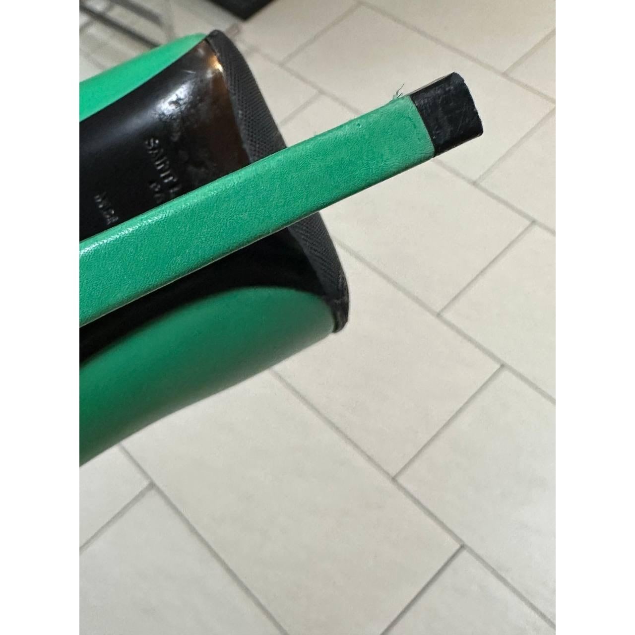 Saint Laurent Pumps a spillo in pelle verde Sz.37, 5 in vendita 5