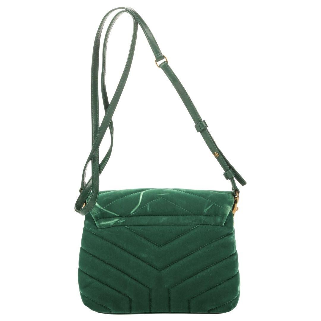 Saint Laurent Green Limited Edition Toy Loulou In Excellent Condition For Sale In Atlanta, GA