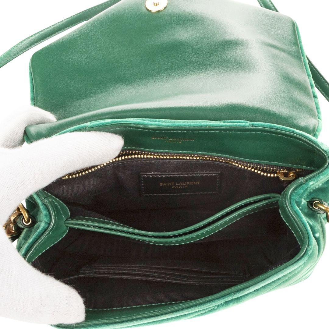 Saint Laurent Green Limited Edition Toy Loulou For Sale 1