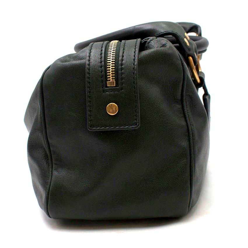 Black Saint Laurent Green Muse Bag