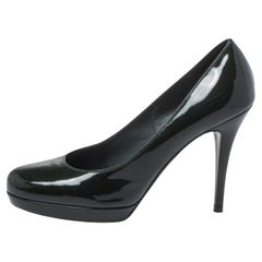 Saint Laurent Green Patent Leather Pumps Size 38.5
