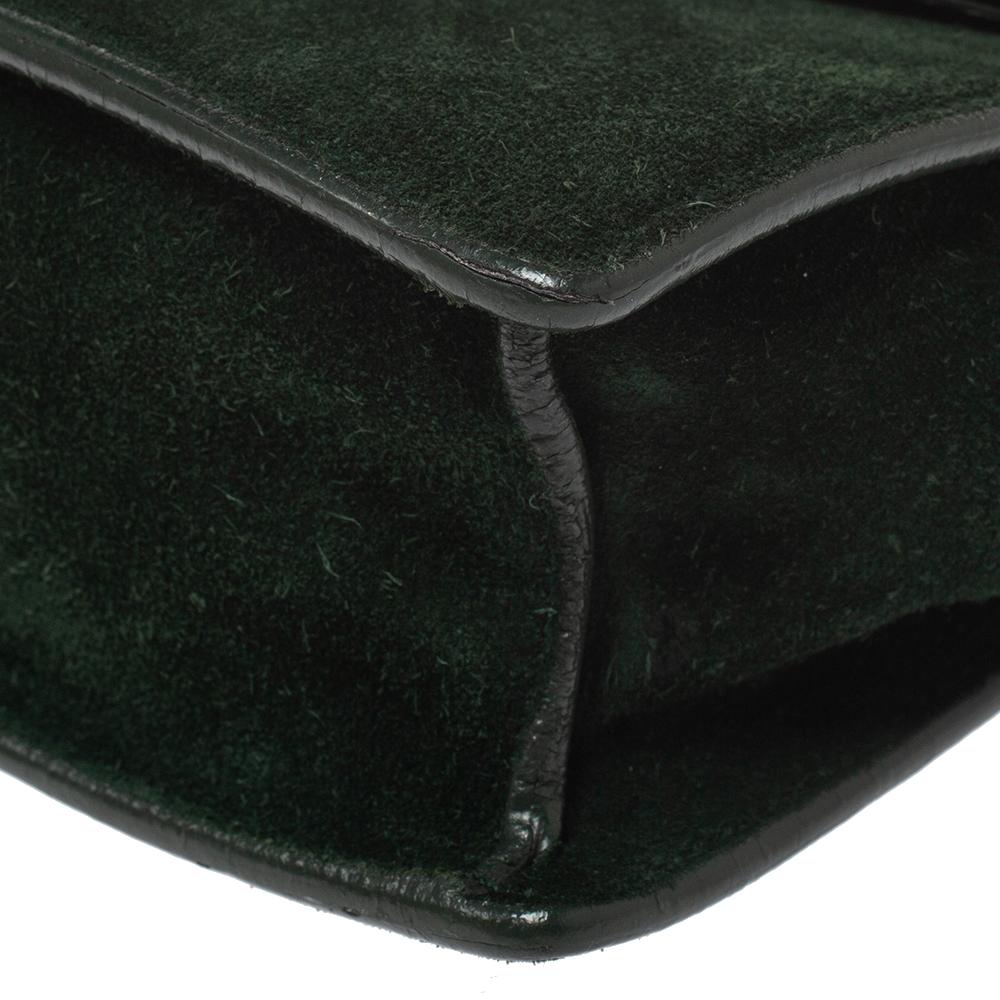 Saint Laurent Green Suede and Leather Betty Shoulder Bag 2